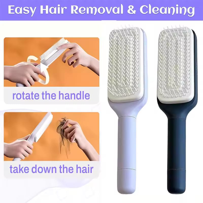 SELF CLEANING HAIR BRUSH