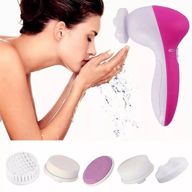 Brosse nettoyante pour le visage et exfoliant pour la peau (1 tête | Outil) Outil de soin de la peau à piles