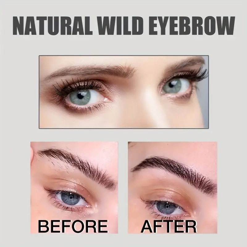 Gel À Sourcils Longue Tenue 4 Couleurs, Imperméable, Résistant À La Transpiration, Formant Un Film, Teinture Décollable, Crème À Sourcils Hautement Pigmentée