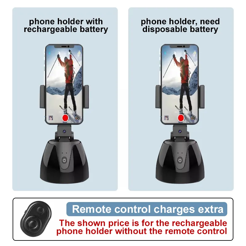 Offres Spéciales 360 Rotation AI Smart Shooting Selfie Stick TikTok Support de téléphone portable Suivi automatique du visage Support de téléphone portable