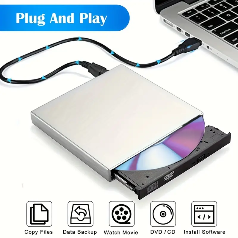 Lecteur cd dvd externe ordinateur portable