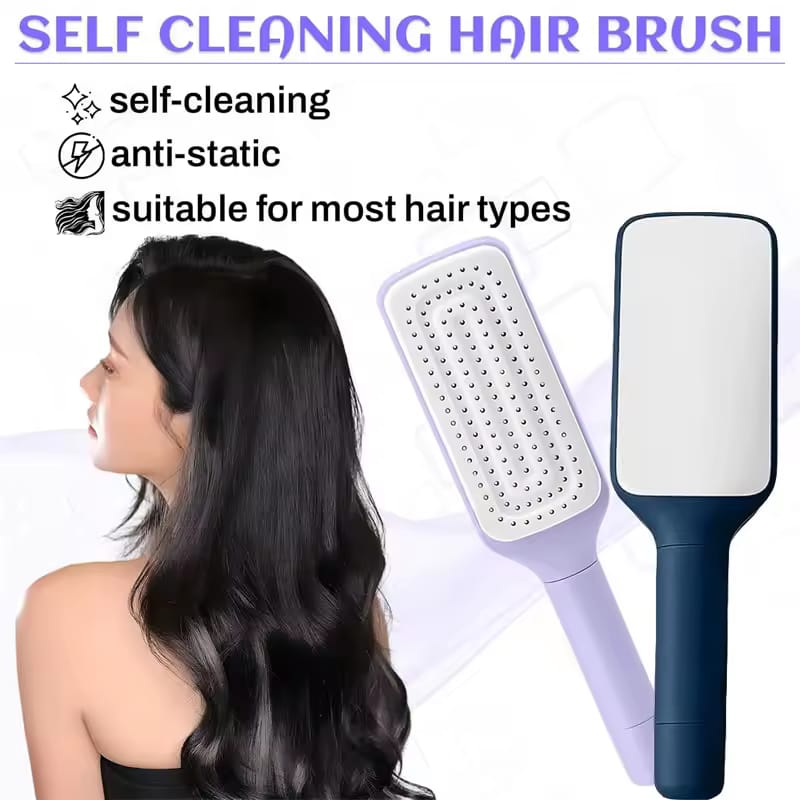 SELF CLEANING HAIR BRUSH