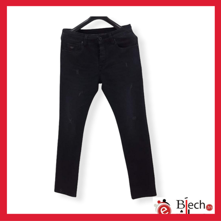 Pantalon Jean Déchiré Regular Fit