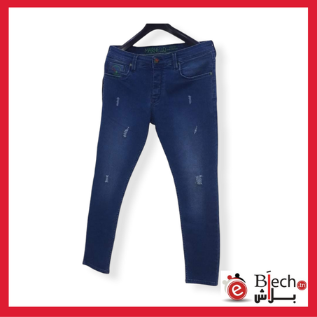 Pantalon Jean Skinny Fit Déchiré