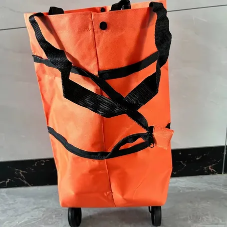 Chariot de courses pliable à roulettes عربة تسوق قابلة للطي بعجلات SKU : chariot-à-