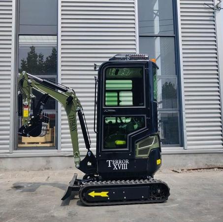 Green TYPHON TERROR XVIII Prestige 2 Ton Mini Excavator KUBOTA Diesel Engine USA