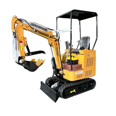 AGT 2025 Latest model H15R 1.5 Ton 13.5HP Mini & Small Excavator, With Pilot System Gasoline Yellow Design For Sale| AGT-H15R
