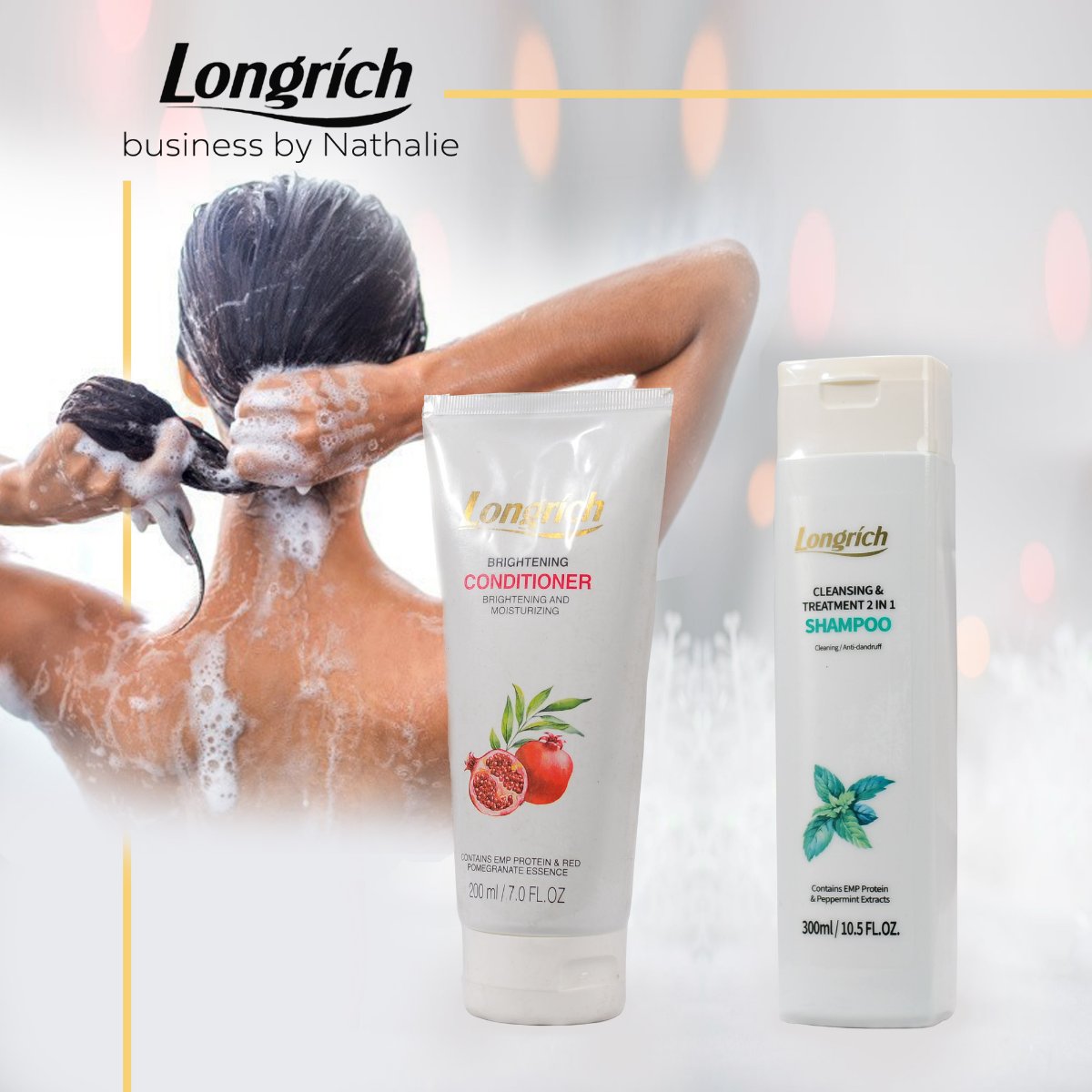 Après-shampoing éclaircissant et hydratant Longrich au Mali