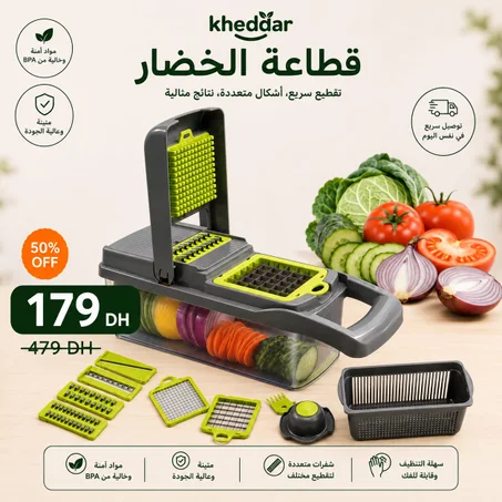 Coupe legumes pour les salades