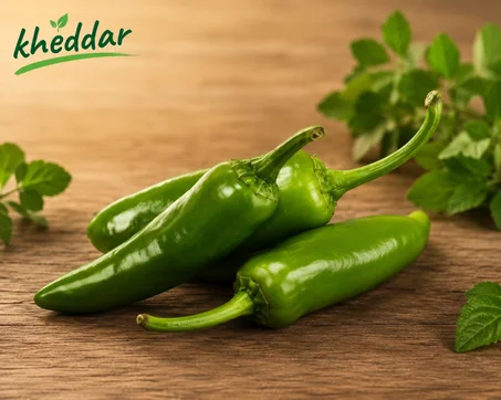 Poivron vert long –1 KG فلفل أخضر طويل