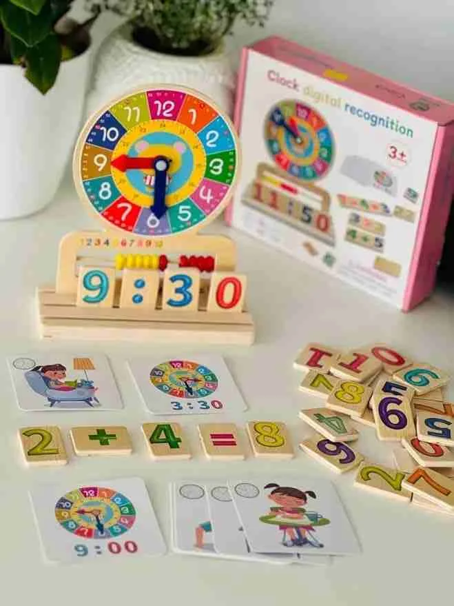 🧩 ساعة التعلم الذكية Montessori Clock