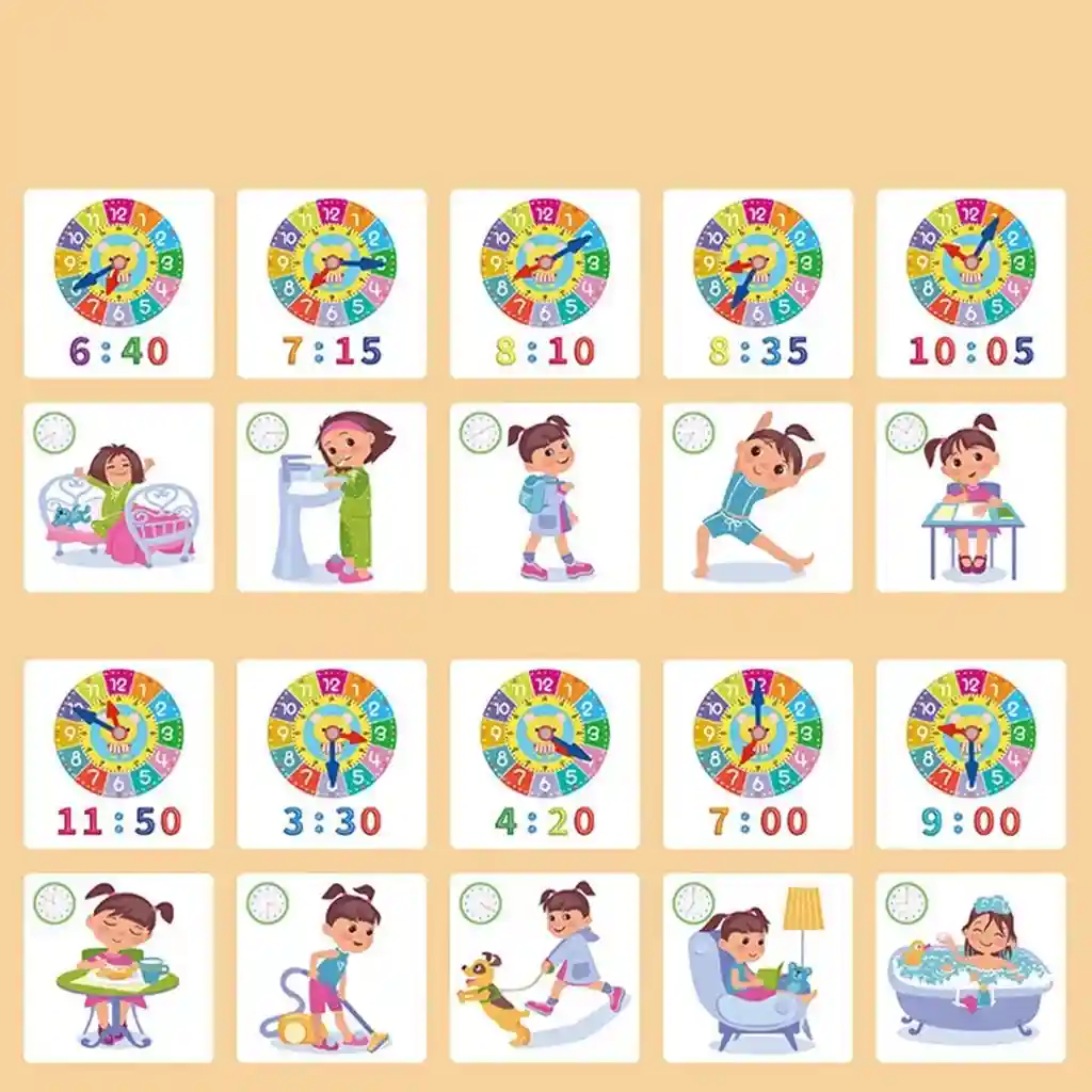 🧩 ساعة التعلم الذكية Montessori Clock