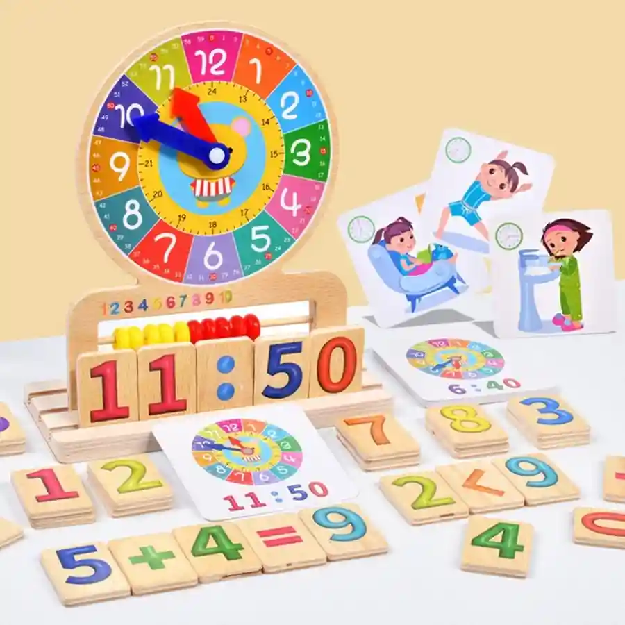 🧩 ساعة التعلم الذكية Montessori Clock