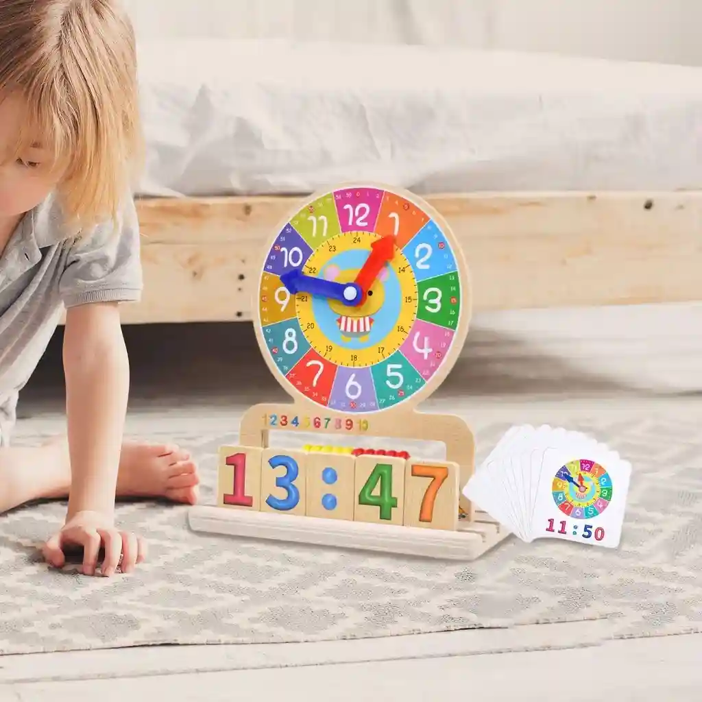 🧩 ساعة التعلم الذكية Montessori Clock