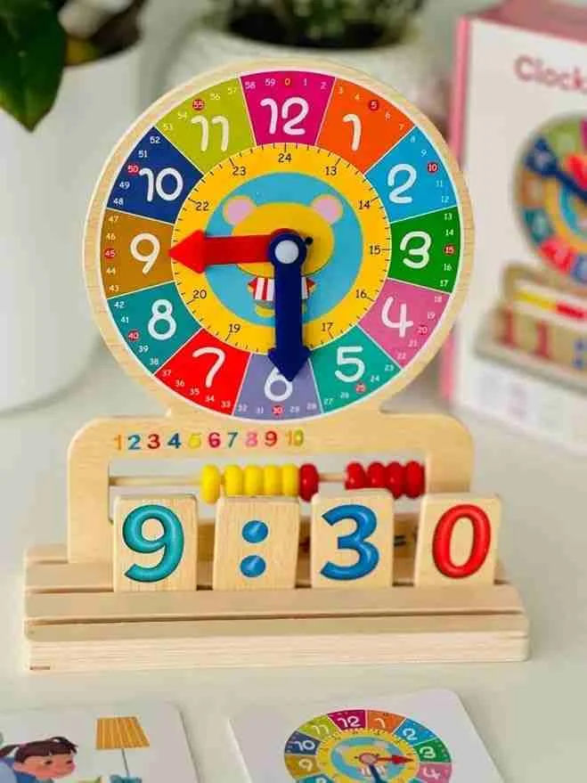 🧩 ساعة التعلم الذكية Montessori Clock