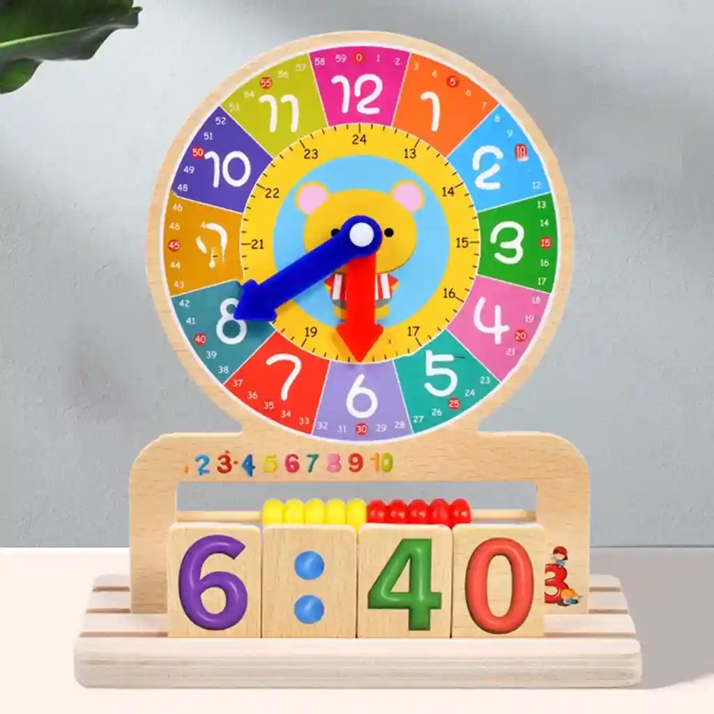 🧩 ساعة التعلم الذكية Montessori Clock