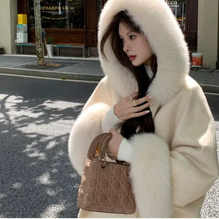 معطف صوفي نسائي شتوي فاخر