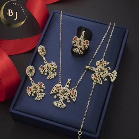 مجموعة مجوهرات بتصميم جديد للنساء/طقم الفروج الراقي/و 4 أطقم أخرى راقية