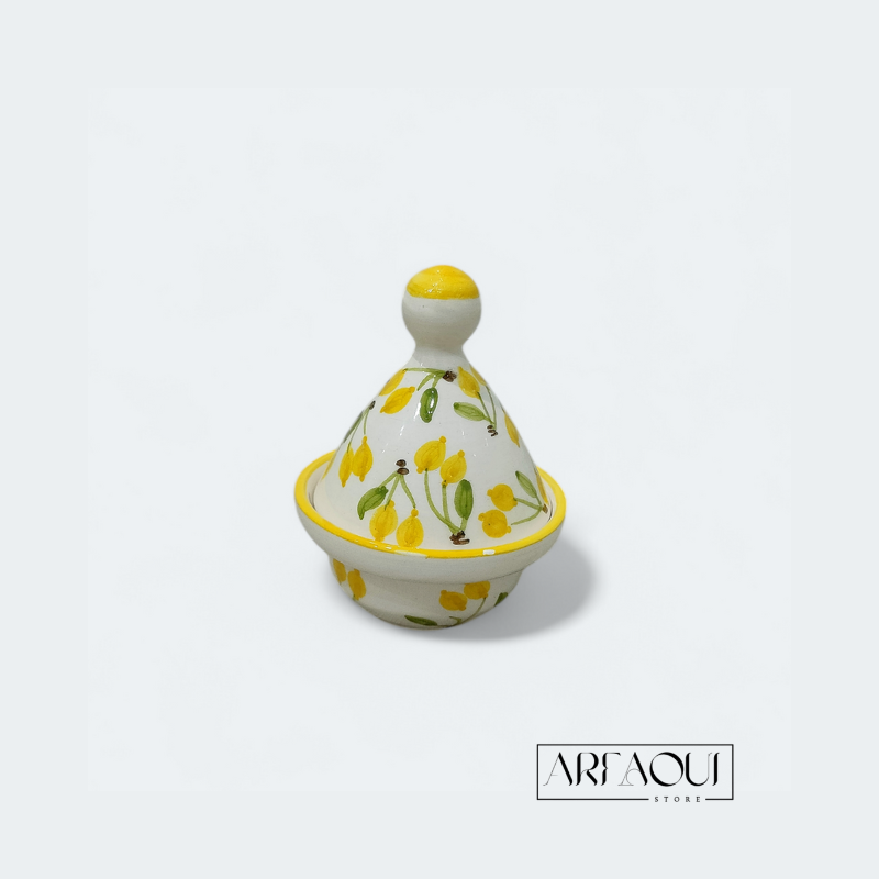 Service Café Citron Duo avec plateau rectangulaire et mini tajine