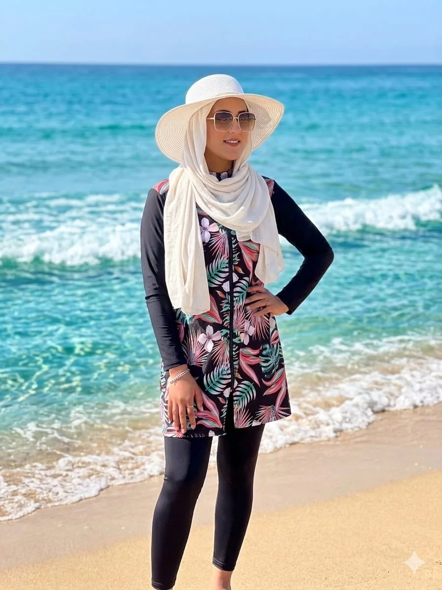 ⛱️ 🏄🏻‍♀️Burkini 3 pièces