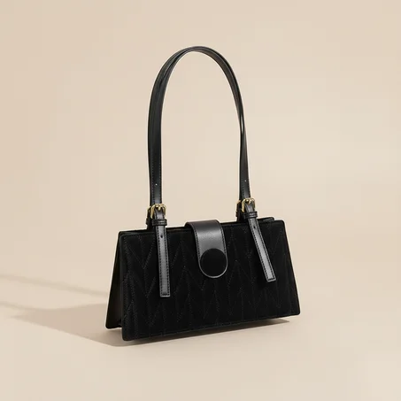 Sac Élégant en Velours Matelassé