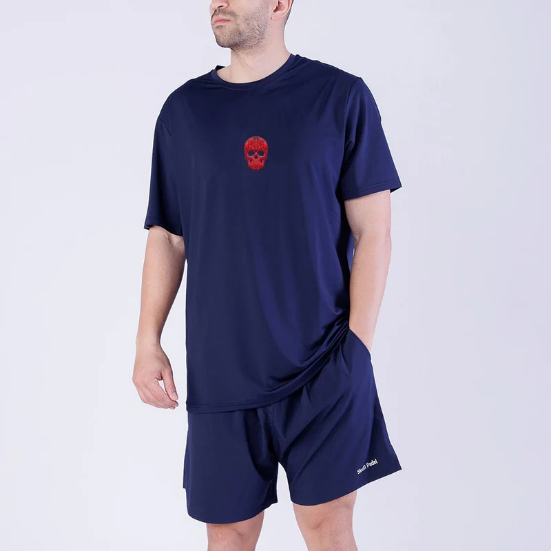 Padel Sportshirt Men - Blue Red