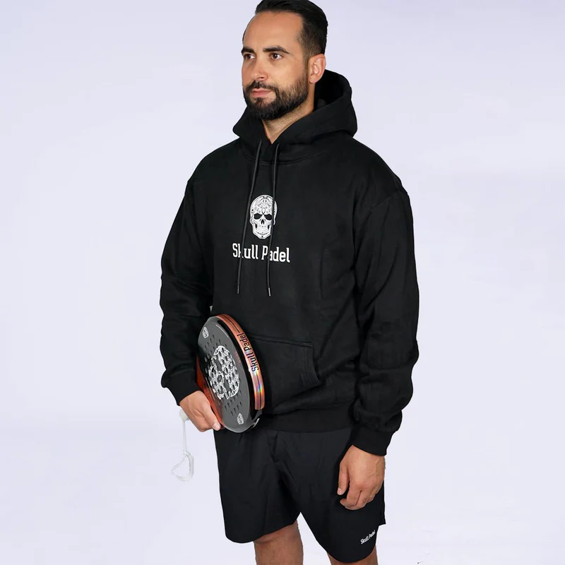 SKULL PADEL HOODIE - BLACK & WHITE