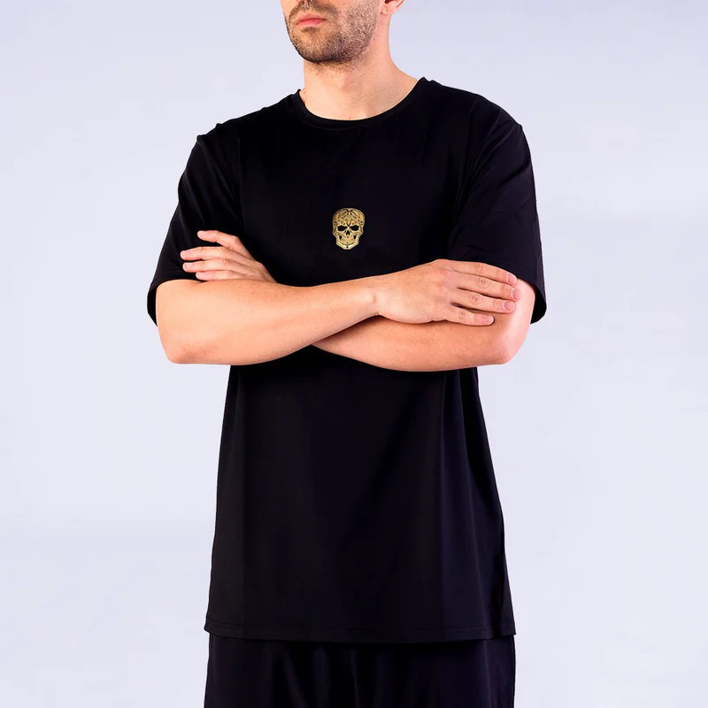 Padel Sportshirt Men - Black Gold