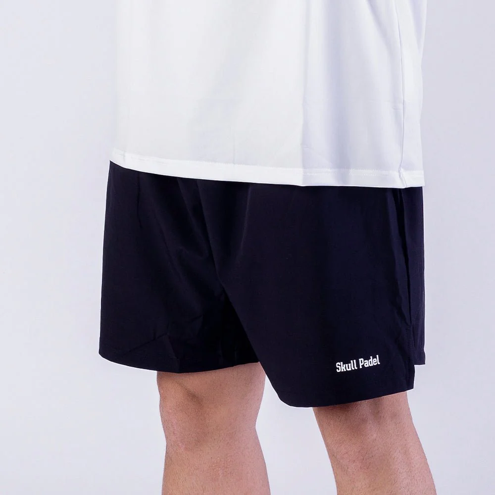 Short de sport Padel Homme - Black White