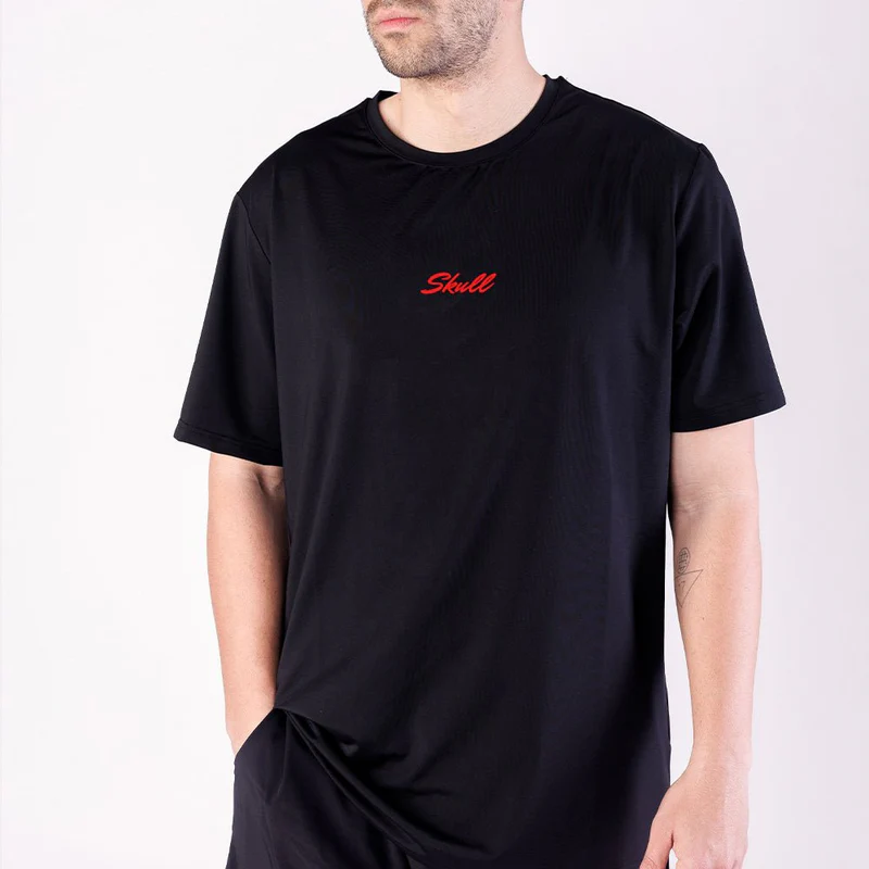 Padel Sportshirt Men - Black Red