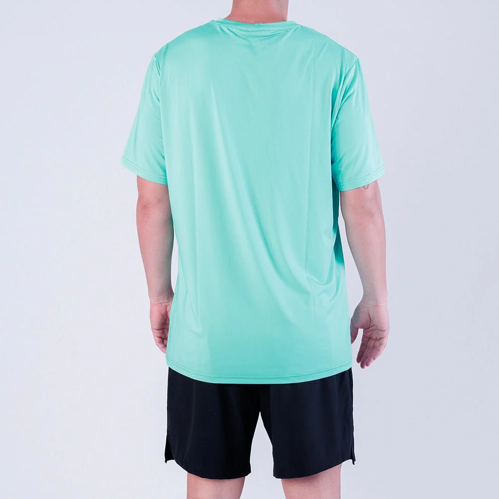 Padel Sportshirt Men - Turquoise Black