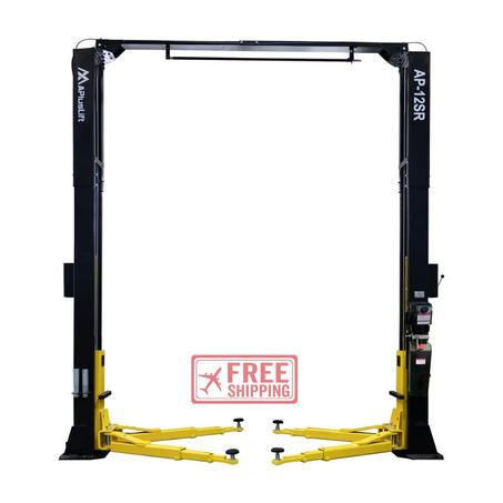 APlusLift 12,000LB 2-Post Overhead Single Release Direct Drive Car Lift with 3 Year Warranty - HW-12HD