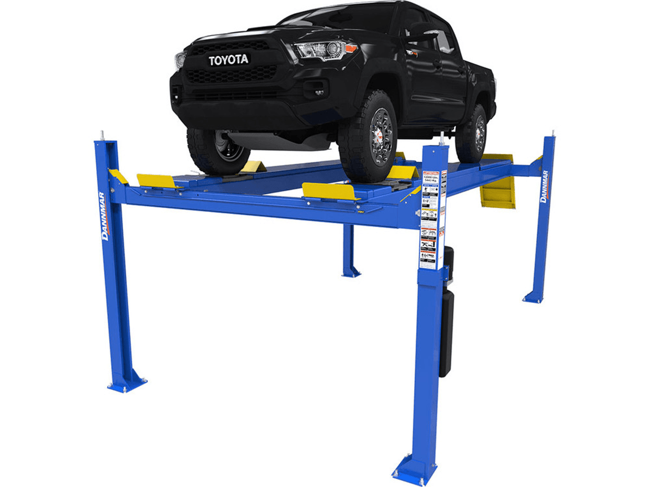 Dannmar D4-12a 12,000-Lbs. Capacity Alignment Four-Post Lift / Includes Slip Plates And Turnplates