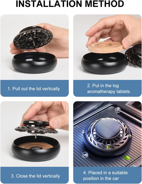 Car accessories Fragrance Solar Energy (black)