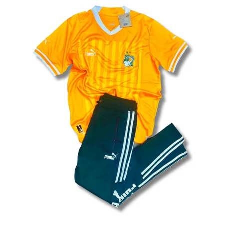 Ensemble Puma Maillot Original Version Pro + Pantalon Vert