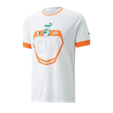 Maillot Original de Côte d'Ivoire EXTERIEUR — Version supporteur écussons en broderie