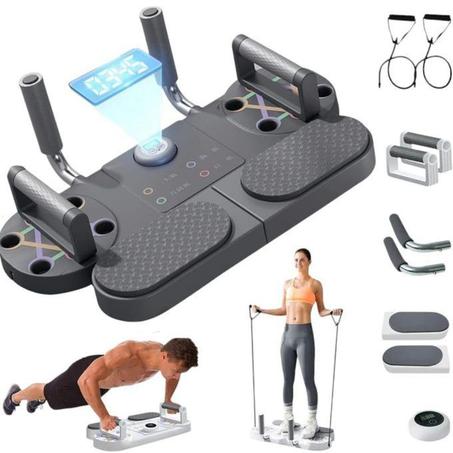 لوحة تمارين الضغط💪 والبلانك متعددة الاستخدامات مع حبال مطاطية