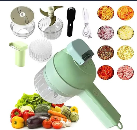4 in 1 Handheld Electric Vegetable Slicer Set
