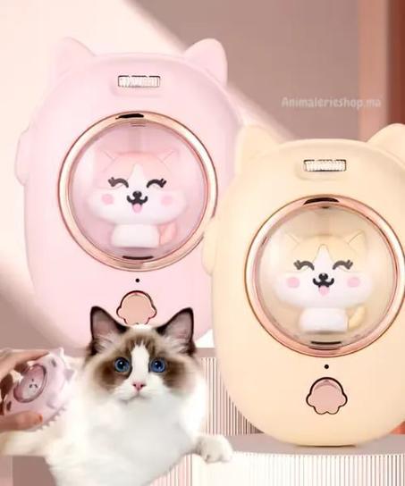 فرشاة القطط تمشيط + لعبة ليزر ممتعة 😻