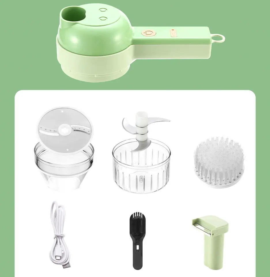 4 in 1 Portable Electric Vegetable Cutter - QAT
