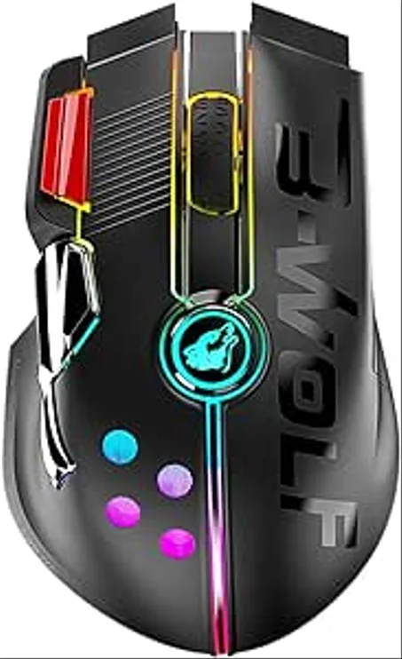 UrChoiceLtd X6 - Mouse Gaming 2,4 G, Wireless/Wired RGB USB Tipo C Ultralight Joystick Gaming Mouse