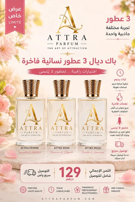 Pack Femme ATTRA PARFUM – Collection signature