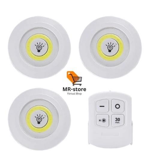 LED light with Remote Control set of 3