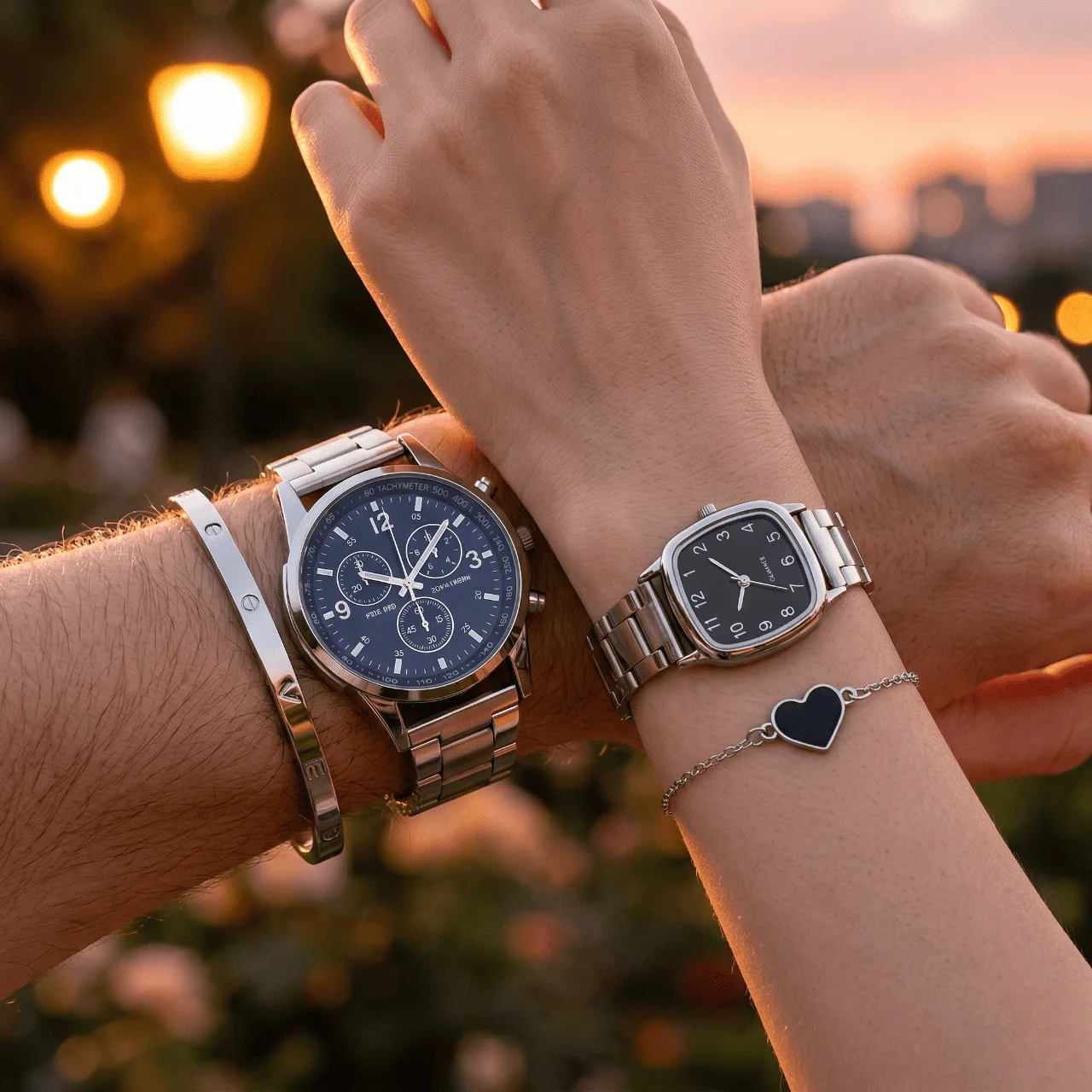 Duo Montres & Bracelets Duamor – L’amour capturé dans le temps. GN