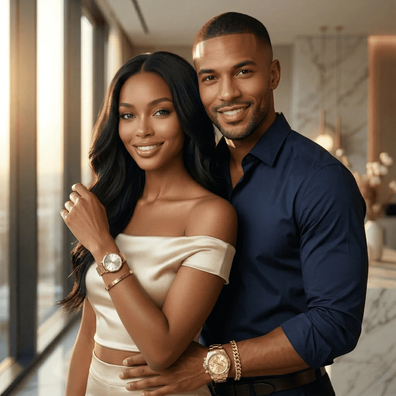 Royauté à Deux – Montre & Bijoux Prestige GN