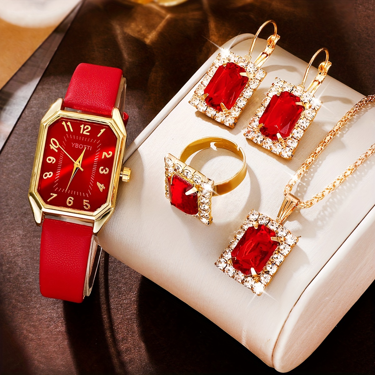 Ensemble Montre et Bijoux Luxe Femme