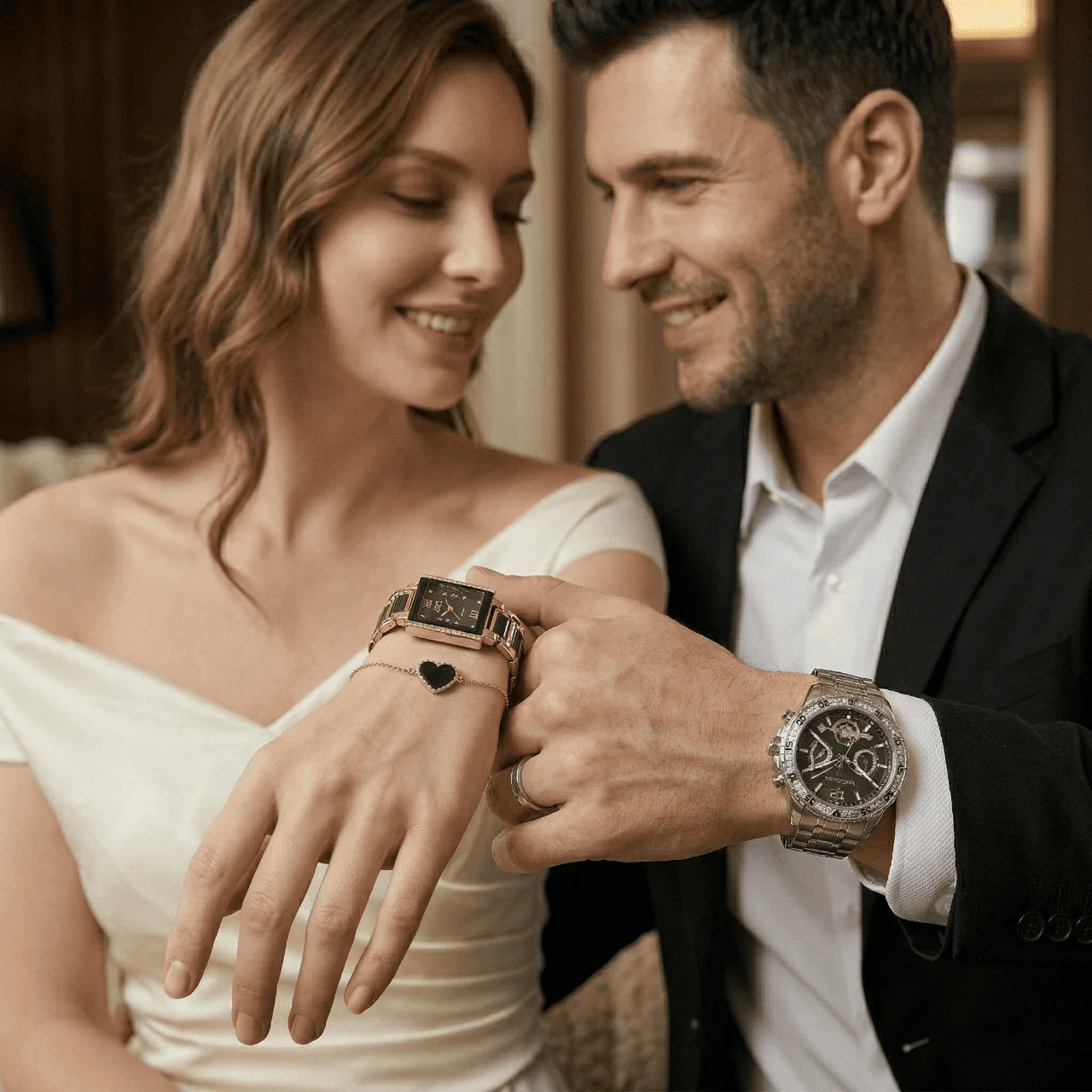 Royauté à Deux – Montre & Bijoux GLORY GU