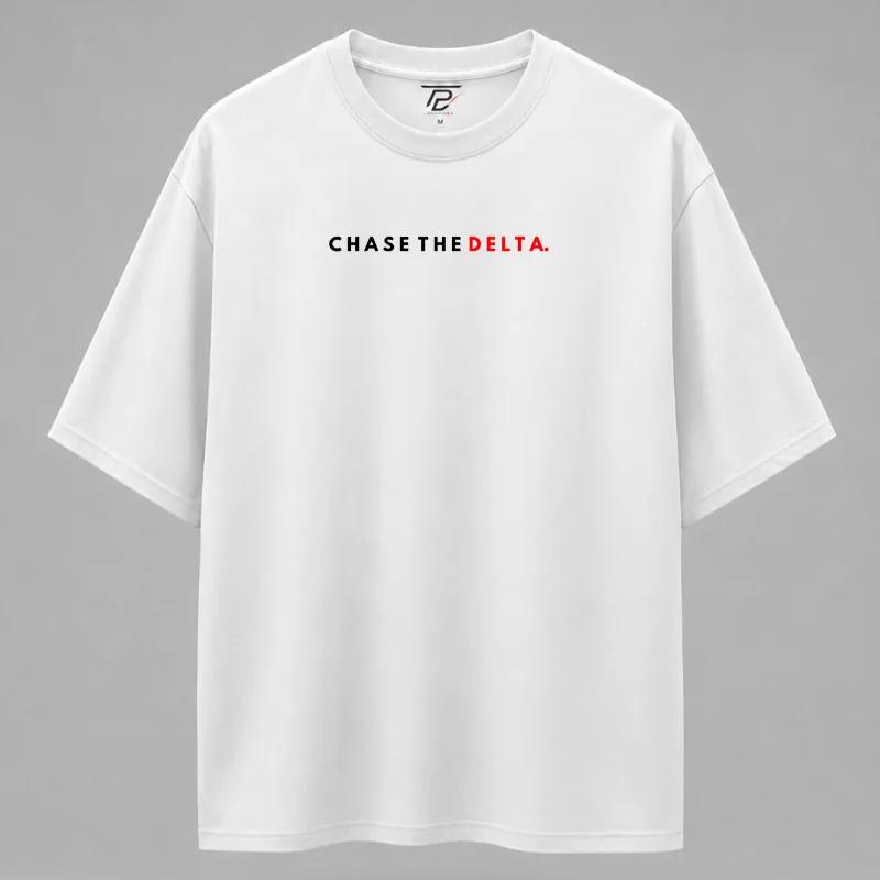 Chase The Delta. Oversized T-Shirt