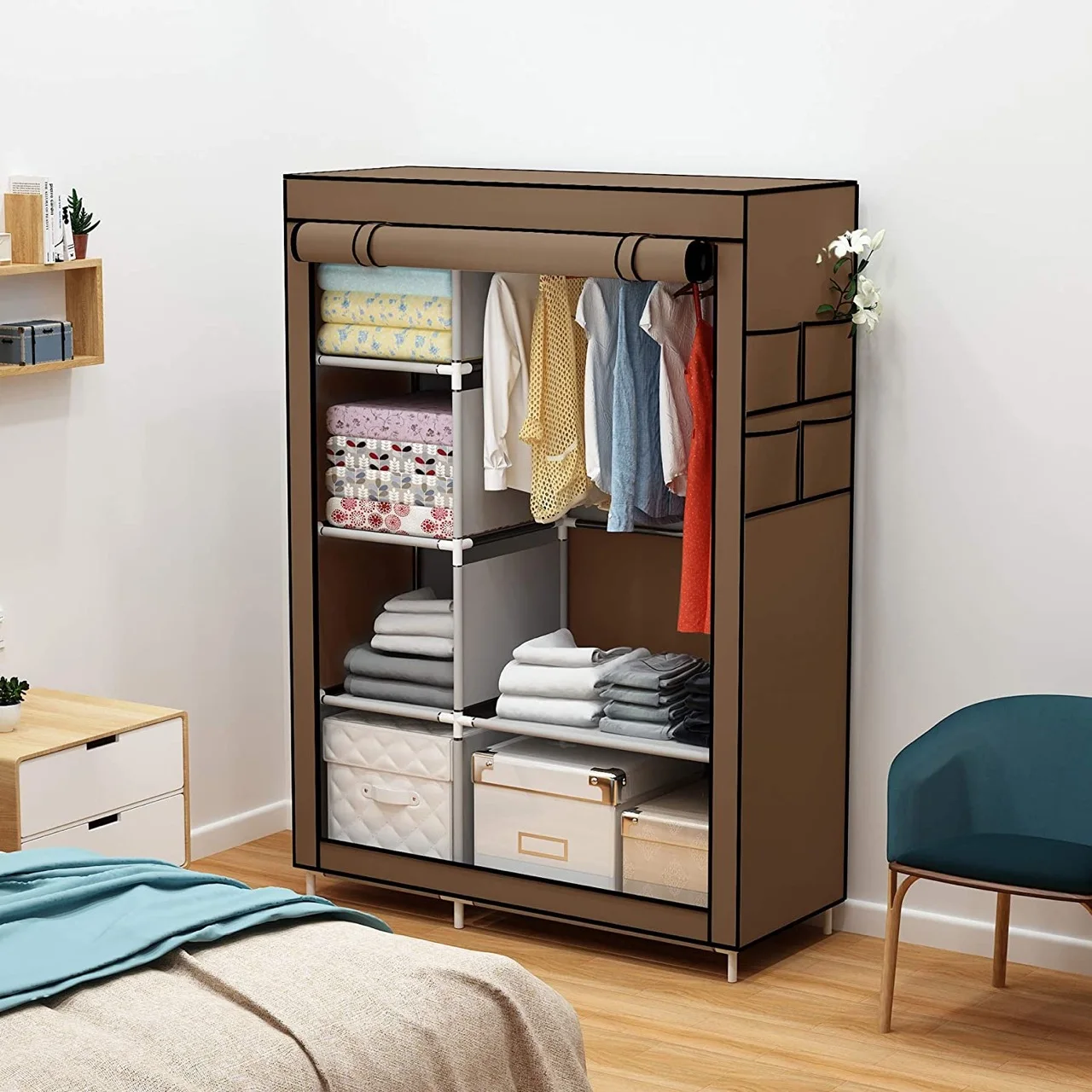 Armoire tissu 2 Portes Simple