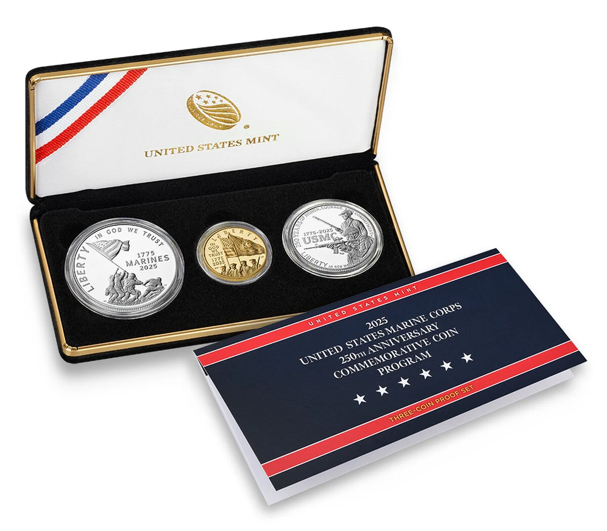 U.S. Marine Corps 250th Anniversary 2025 Three-Coin Proof Set